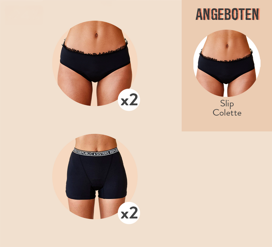 SET 4 + 1 Gratis Slip Colette